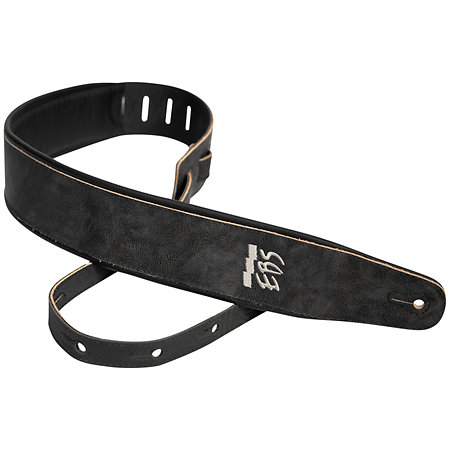 EBS Stained Leather Strap Black