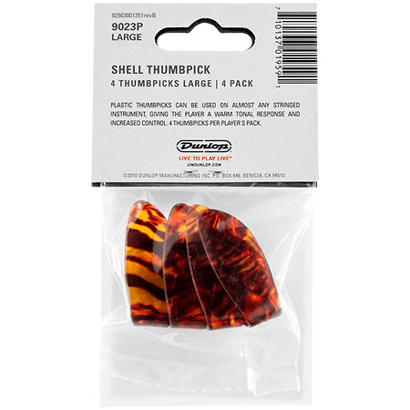 9023P Onglet pouces écaille Larges Sachet de 4 Dunlop