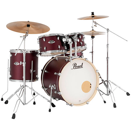 Pearl Export Fusion 20" 5 fûts Satin Scarlet + 3 cymbales Sabian PX EXX705NBRC-864