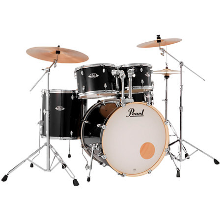 Pearl Export Standard 22" 5 fûts Jet Black + 3 cymbales Sabian PX EXX725NBRC-31