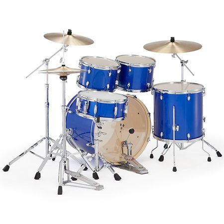 Export Standard 22" 5 fûts Midnight Blue + 3 cymbales Sabian PX EXX725NBRC-863 Pearl