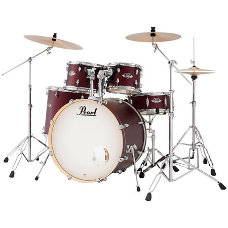 Pearl Export Rock 22'' 5 fûts Satin Scarlet + 3 cymbales Sabian PX EXX725SBRC-864