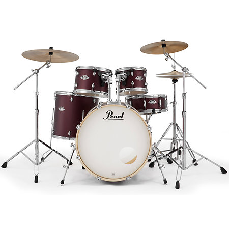 Pearl Export Rock 22'' 5 fûts Satin Scarlet + 3 cymbales Sabian PX EXX725SBRC-864
