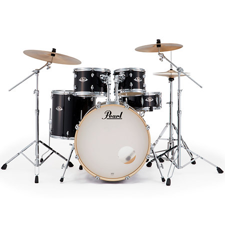 Pearl Export Rock 22'' 5 fûts Jet Black + 3 cymbales Sabian PX EXX725SNBRC-31