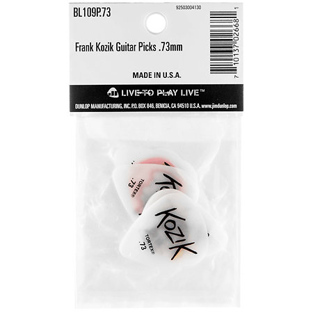 BL109P73 Frank Kozik 0,73 mm Sachet de 6 Dunlop