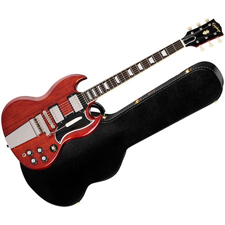 Epiphone 1964 SG Standard Reissue Maestro Vibrola Cherry Red + Etui