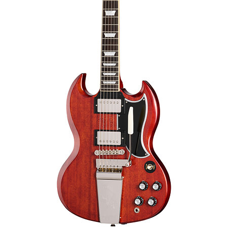 1964 SG Standard Reissue Maestro Vibrola Cherry Red + Etui Epiphone