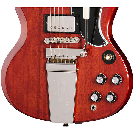 1964 SG Standard Reissue Maestro Vibrola Cherry Red + Etui Epiphone