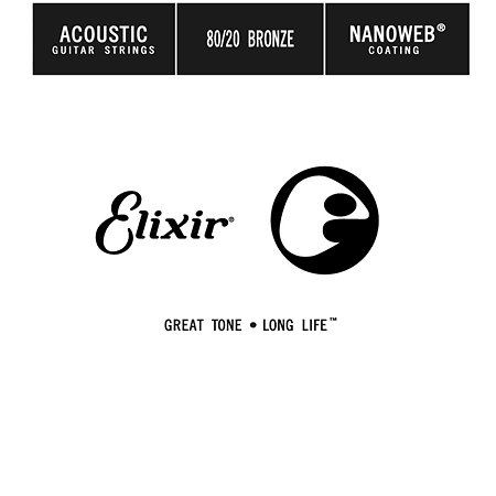 Elixir 13013 Plain Steel .013 corde (à l'unité)