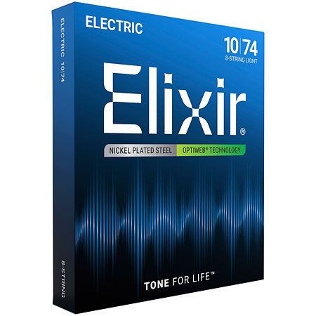 Elixir 19062 Optiweb 8 cordes Light 10-74
