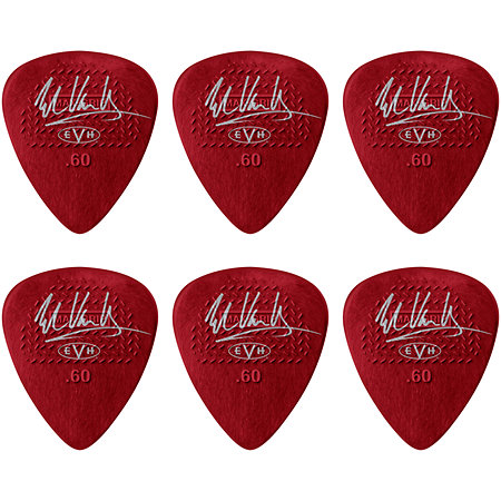 Dunlop EVHR07 EVH Shark Guitar Max Grip Sachet de 6
