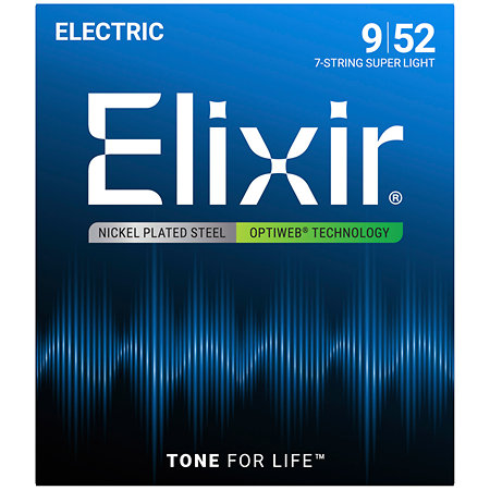 Elixir 19007 Optiweb 7 Cordes Super Light 09-52