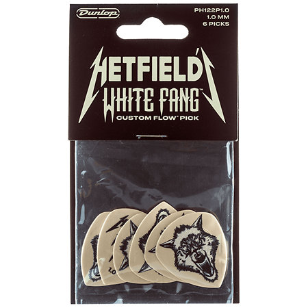 PH122P100 White Fang 1,00 mm Sachet de 6 Dunlop