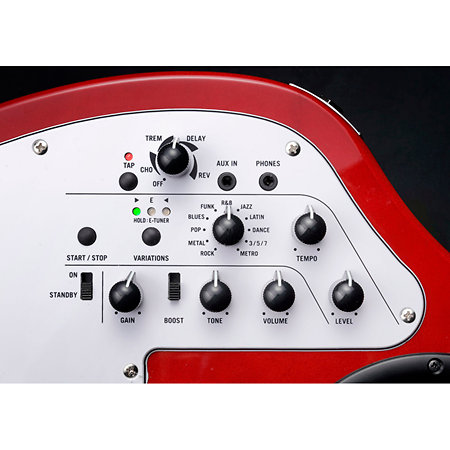 APC-1-RD Guitare électrique avec ampli Apache Red Vox