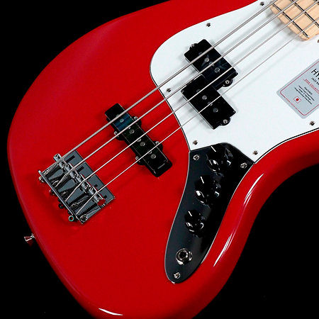 Japan Hybrid II Jazz Bass PJ MN 2024 Modena Red + Housse Fender