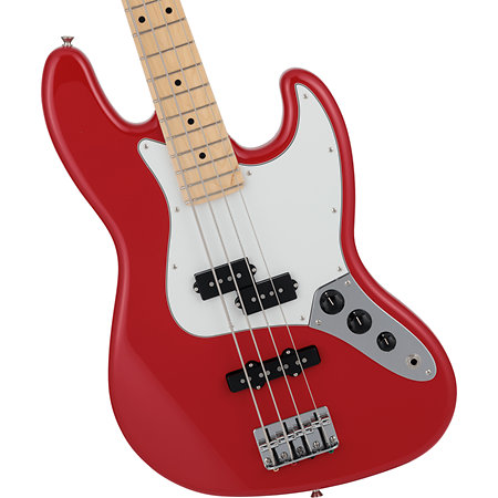 Japan Hybrid II Jazz Bass PJ MN 2024 Modena Red + Housse Fender