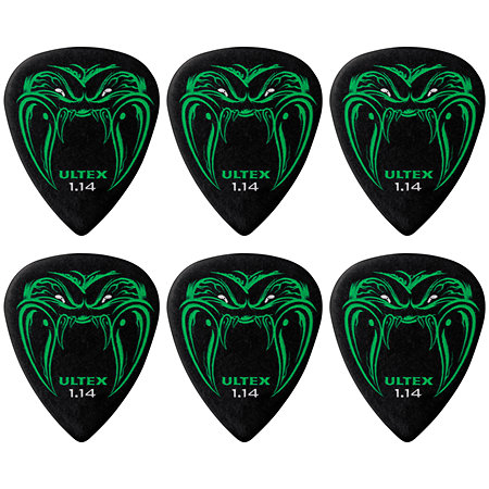 Dunlop PH112P114 Ultex Hetfield's Black Fang 1,14 mm Sachet de 6