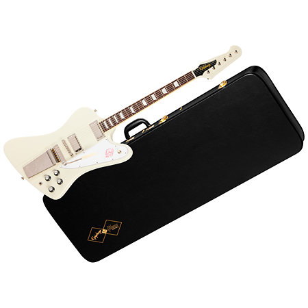 Epiphone 1963 Firebird V Maestro Vibrola Reissue Polaris White + Etui