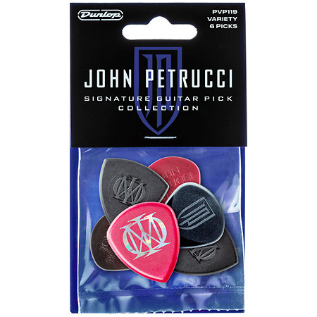 Dunlop PVP119 Variety Pack John Petrucci Signature Player's Pack de 6