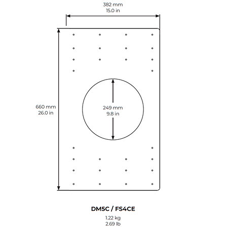 DM5C DesignMax Kit d'encastrement (lot de 6) Bose Professional