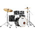 Export fusion 20" 5 fûts Graphite Silver Twist EXX705NBRC-778 + Pack de cymbales Sabian SBR Pearl