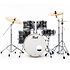 Export fusion 20" 5 fûts Graphite Silver Twist EXX705NBRC-778 + Pack de cymbales Sabian SBR Pearl