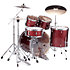 Export Rock 22'' 5 fûts Black Cherry Glitter EXX725BRC-704 + Pack de cymbales Sabian SBR Pearl
