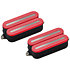 PRF-MO6-SDB Set Neck/Bridge Fluence Open Core Modern Humbucker 6 Cordes Red with Black Nickel Blades Fishman