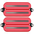 PRF-MO6-SDB Set Neck/Bridge Fluence Open Core Modern Humbucker 6 Cordes Red with Black Nickel Blades Fishman