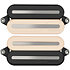 PRF-MO6-SVB Set Neck/Bridge Fluence Open Core Modern Humbucker 6 Cordes Reverse Zebra with Black Nickel Blades Fishman