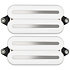 PRF-MO6-SWB Set Neck/Bridge Fluence Open Core Modern Humbucker 6 Cordes White with Black Nickel Blades Fishman