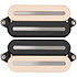 PRF-MO6-SZB Set Neck/Bridge Fluence Open Core Modern Humbucker 6 Cordes Zebra with Black Nickel Blades Fishman