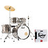 Roadshow Fusion 20" 5 fûts Bronze Metallic + Tabouret + 2 cymbales Sabian RSS505CC-707 Pearl