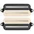 PRF-MO7-SVN Set Neck/Bridge Fluence Open Core Modern Humbucker 7 Cordes Reverse Zebra with Nickel Blades Fishman
