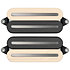 PRF-MO7-SZB Set Neck/Bridge Fluence Open Core Modern Humbucker 7 Cordes Zebra with Black Nickel Blades Fishman