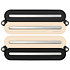 PRF-MO8-SVN Set Neck/Bridge Fluence Open Core Modern Humbucker 8 Cordes Reverse Zebra with Black Nickel Blades Fishman