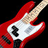 Japan Hybrid II Jazz Bass PJ MN 2024 Modena Red + Housse Fender