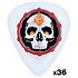 BL40R10 Alan Forbes Blackline Flame Skull 1,00 mm Sachet de 36 Dunlop