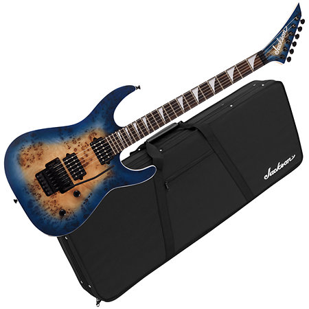 Jackson MJ Series Dinky DKRP EB Japan Transparent Blue Burst + Etui
