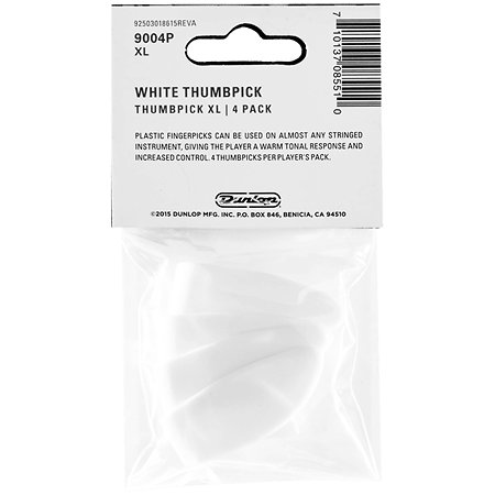 9004P Onglet pouces Blancs XL Sachet de 4 Dunlop