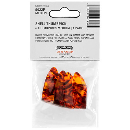9022P Onglet pouces Écaille Medium Sachet de 4 Dunlop