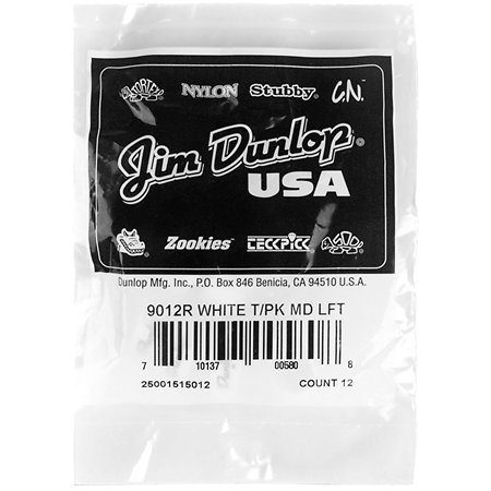 9012R Onglet pouce Medium Gaucher Sachet de 12 Dunlop