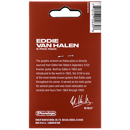 EVHR08 EVH 5150 Max Grip 0,60 mm Sachet de 24 Dunlop