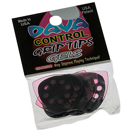 DAVA Médiators Grip Tips bout Gel Sachet de 6