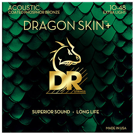 DR Strings Dragon Skin Phosphore Bronze acoustique guitar Extra Light 10-48
