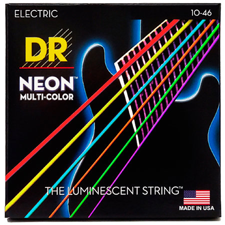 NMCE-10 Hi-Def Neon Multi-Color 10-46 DR Strings