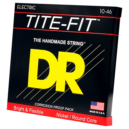 DR Strings MT 10 Tite Fit Nickel Plated electric guitar Medium 10-46