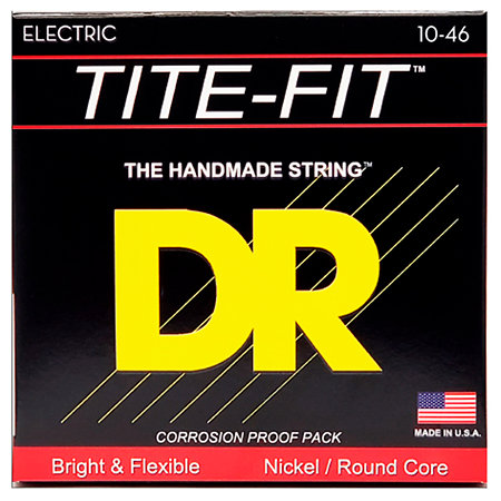 DR Strings MT 10 Tite Fit Nickel Plated electric guitar Medium 10-46