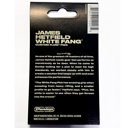 PH122P073 White Fang 0,73 mm Player's Pack de 6 Dunlop