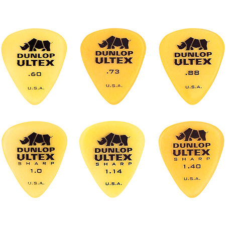 PVP109 Médiator Ultex Variety Pack Sachet de 6 Dunlop